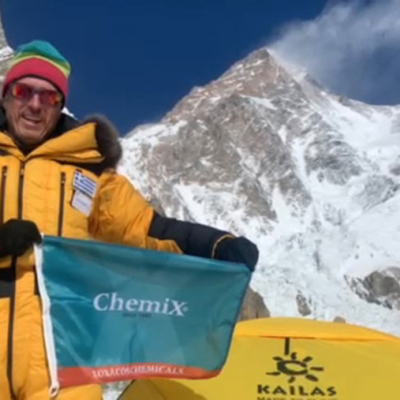 Chemix is supporting Antonis Sykaris in his effort to conquer K2