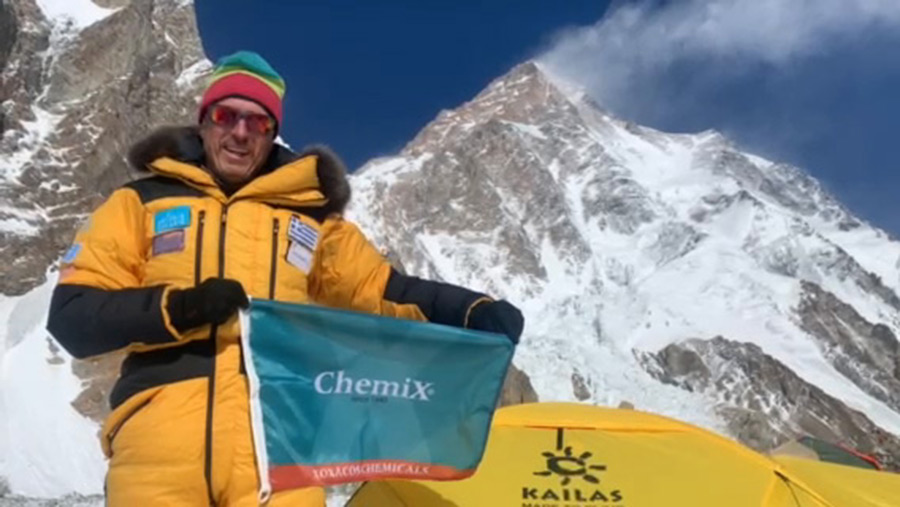 Chemix is supporting Antonis Sykaris in his effort to conquer K2